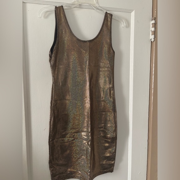 Vintage American Apparel Gold Dress - Picture 3 of 9